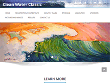 Tablet Screenshot of cleanwaterclassic.com
